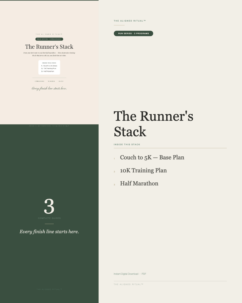 The Runner's Stack — Couch to 5K, 10K & Half Marathon Training Plans