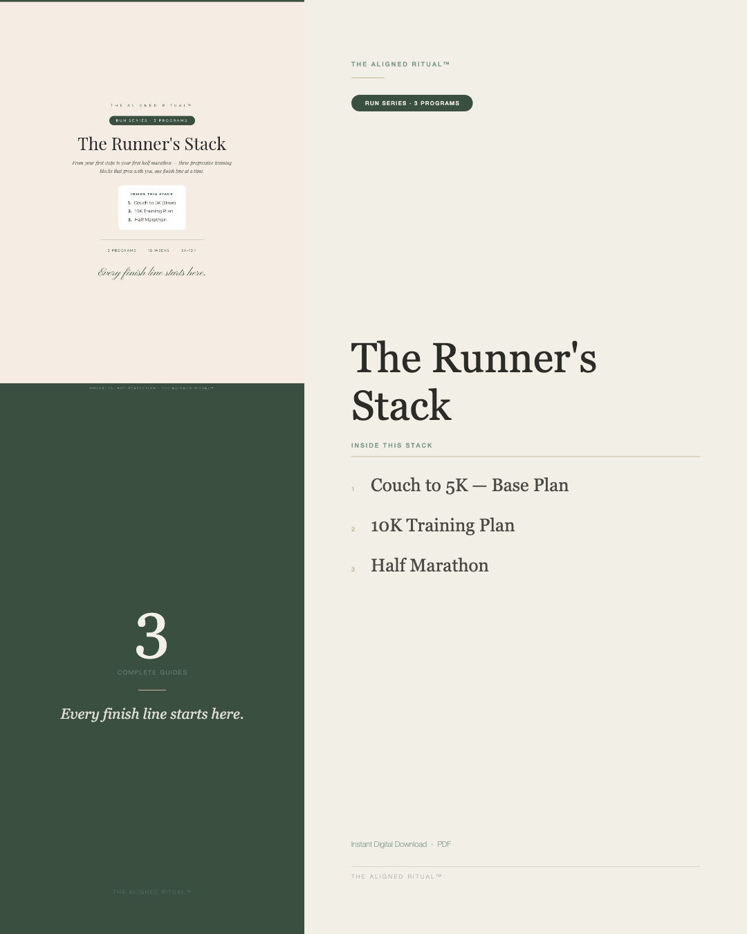 The Runner's Stack — Couch to 5K, 10K & Half Marathon Training Plans