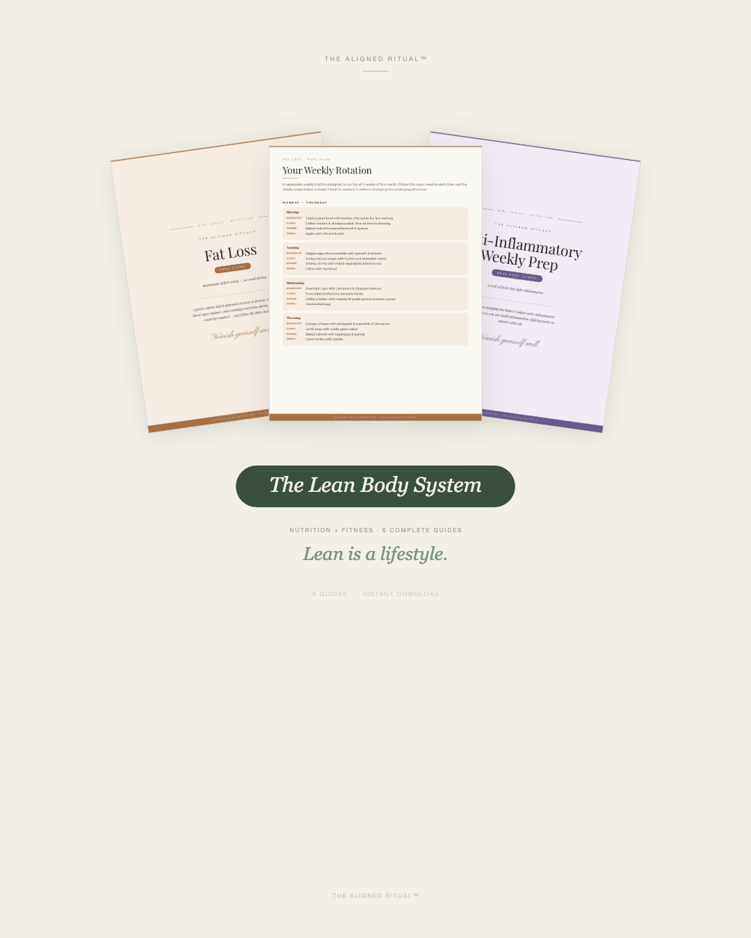 The Lean Body System — Fat Loss Nutrition + Couch to 5K Through Half Marathon (6 Guides)