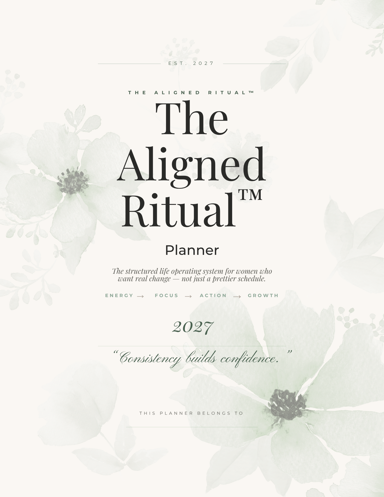 The Aligned Ritual™ 2027 Planner — Digital Edition (PDF)