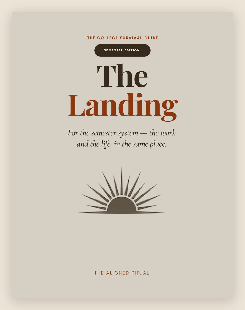 The Landing — Semester Edition cover