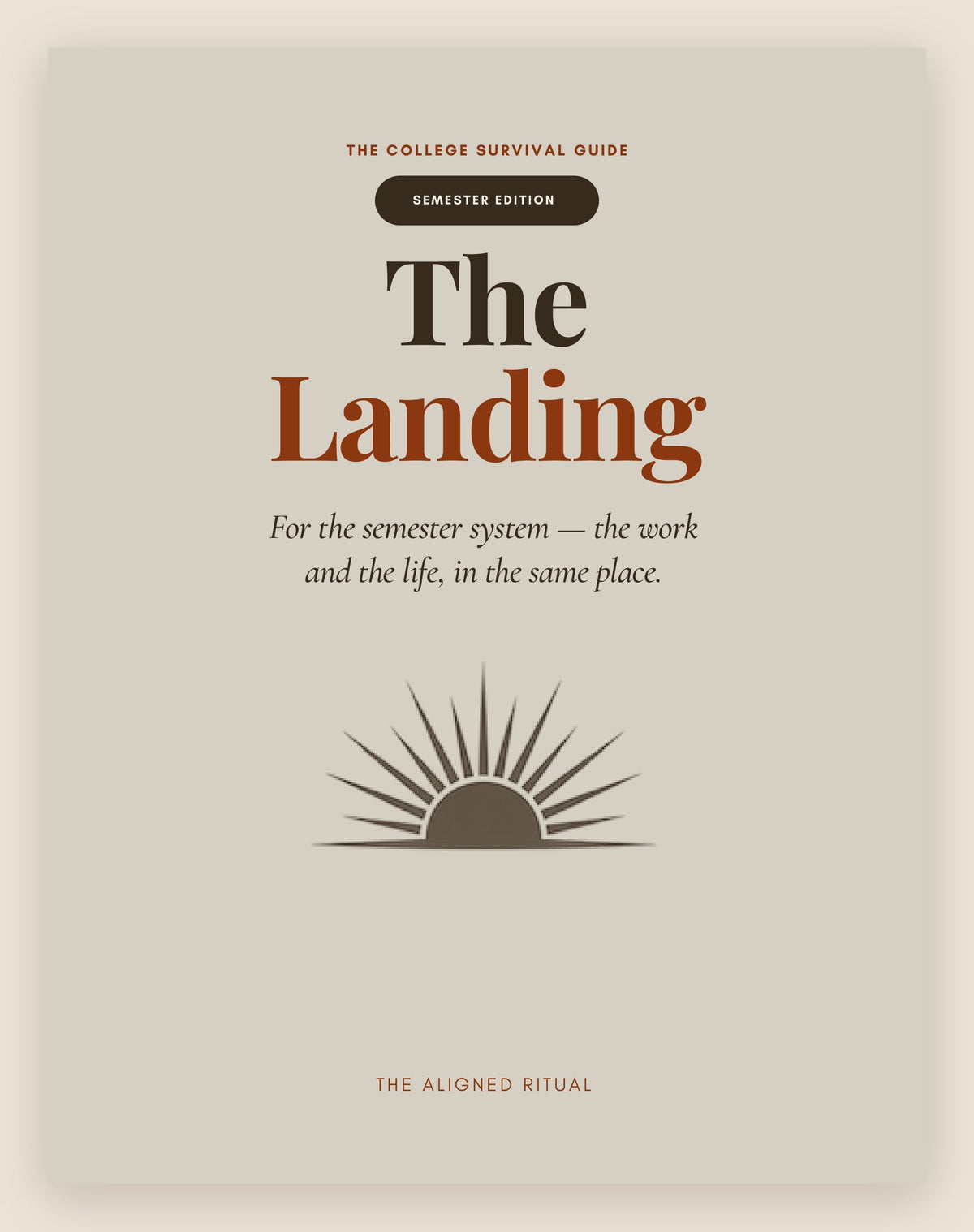 The Landing — Semester Edition cover