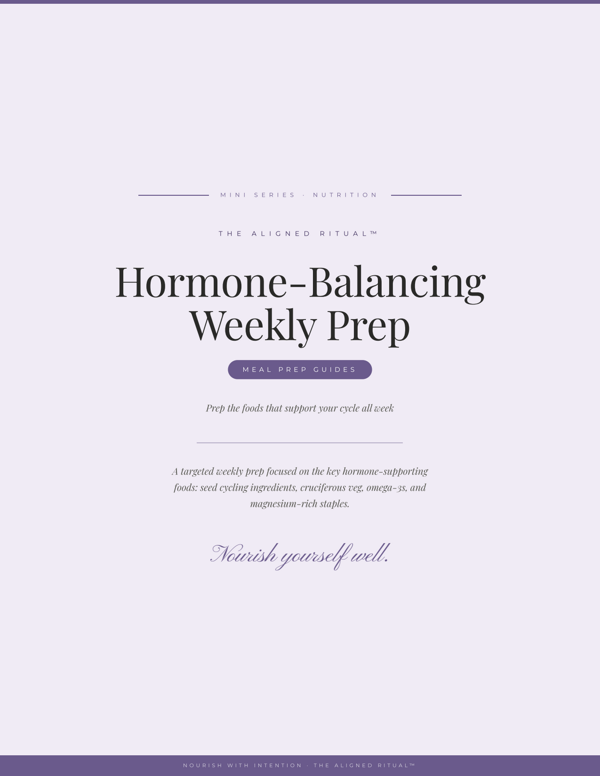 The Hormone Stack — Hormone Balance Meal Plan + Cycle Syncing Guide (3-Guide Bundle)