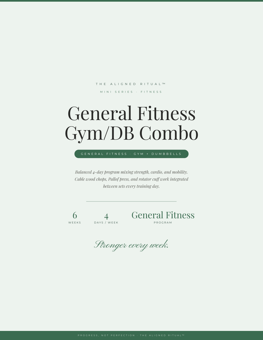 The Anywhere Stack — 3 Complete 6-Week Fitness Programs (Home, Gym & Dumbbell)