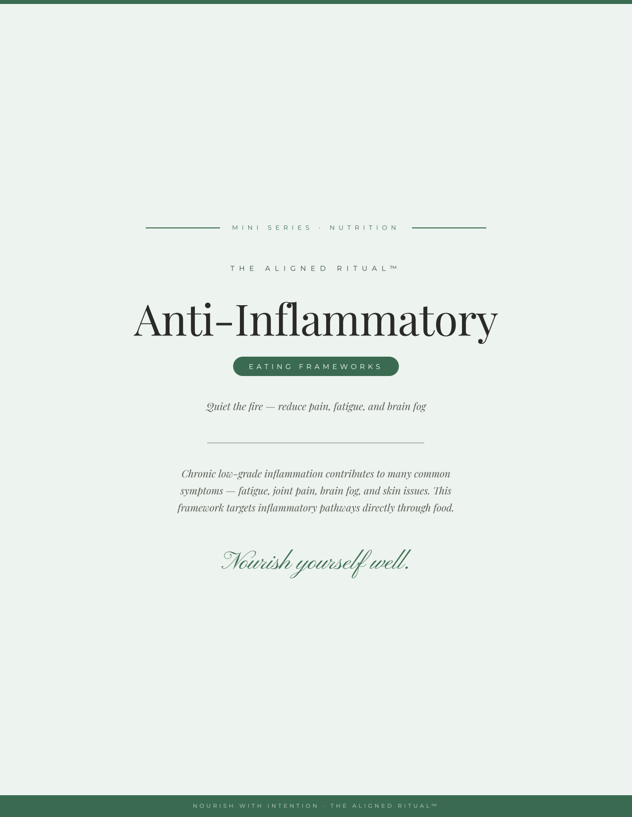 The Calm Stack — Anti-Inflammatory + Mediterranean Eating Guides (3-Guide Bundle)
