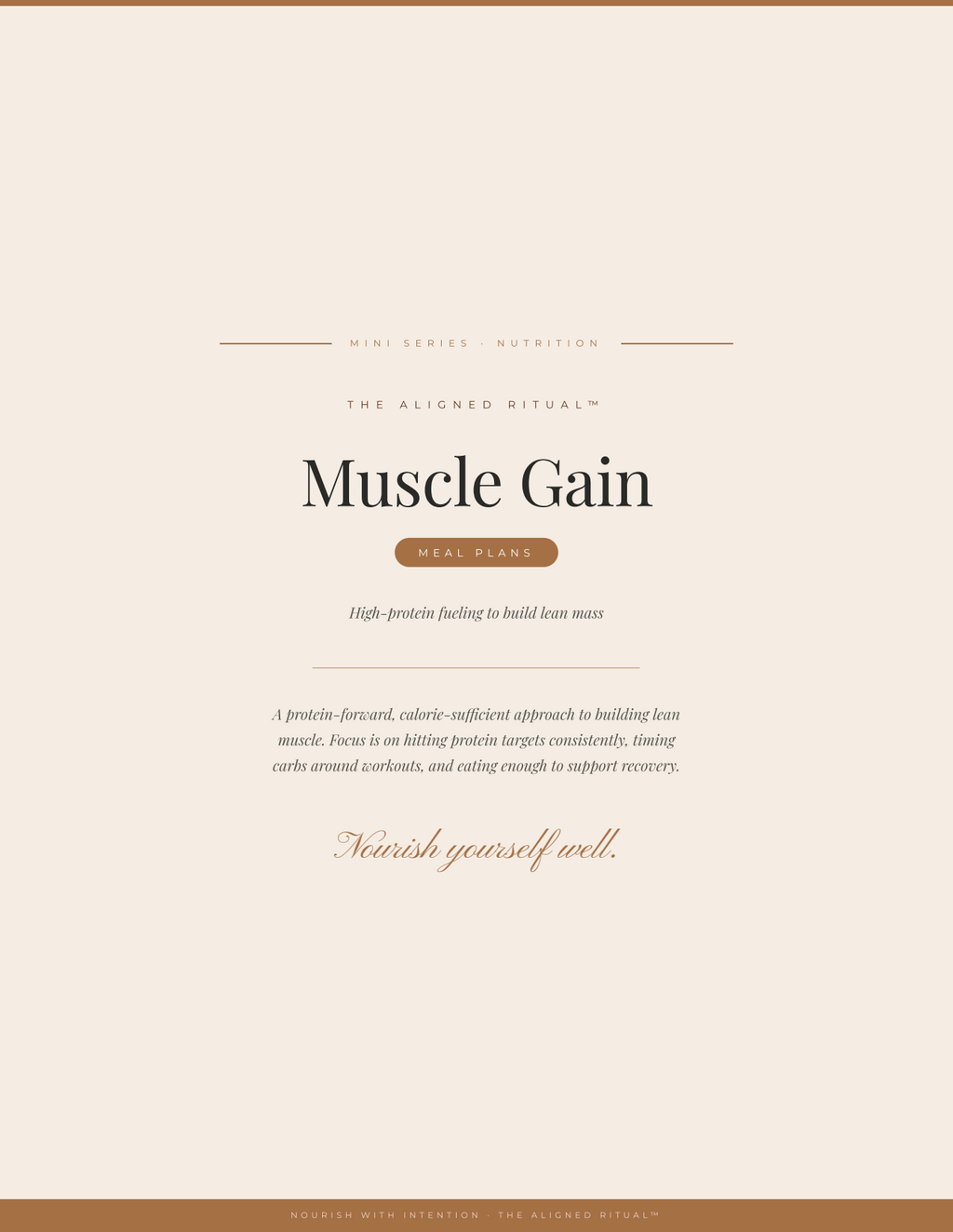 The Strong Stack — Muscle Gain Meal Plan + High-Protein Framework & Prep (3-Guide Bundle)