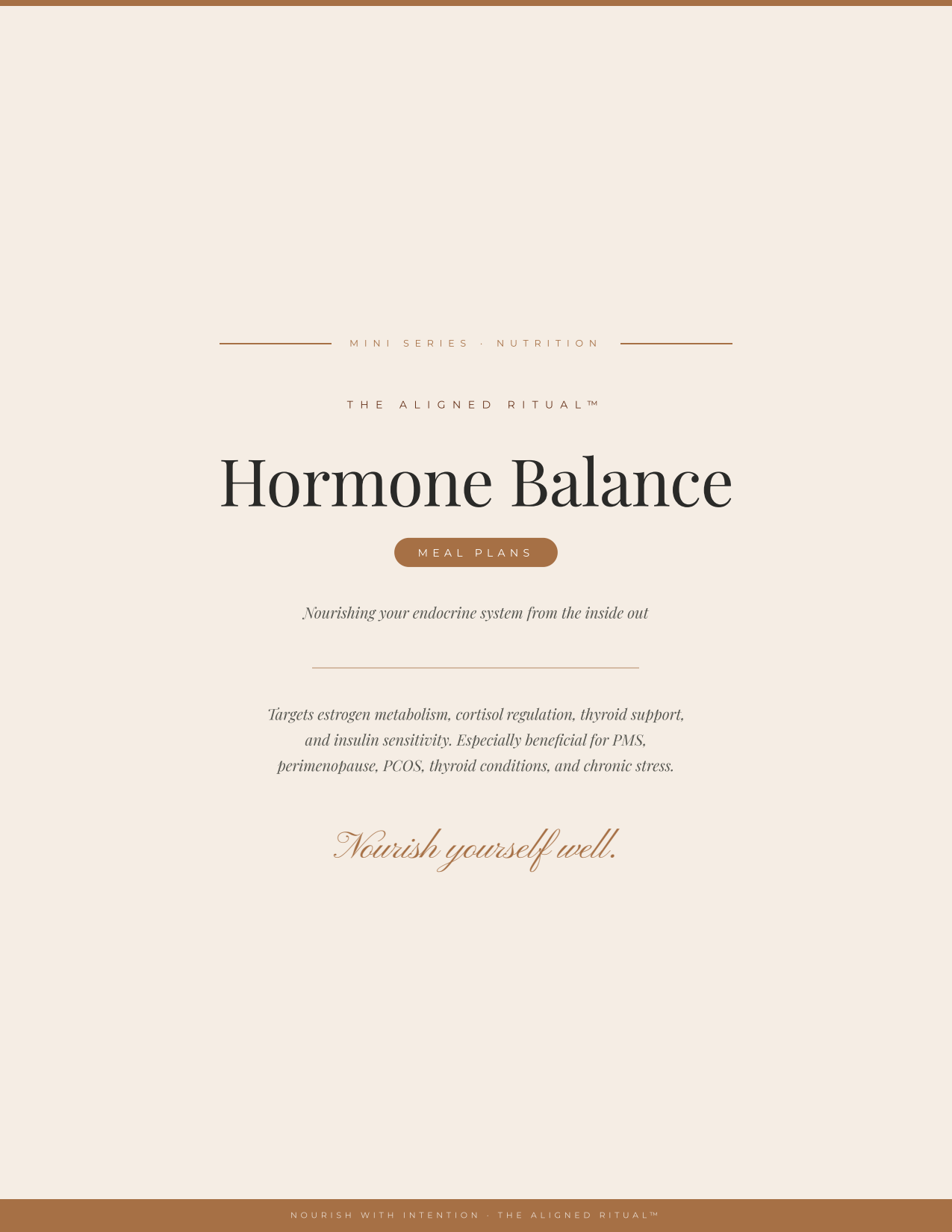 The Hormone Stack — Hormone Balance Meal Plan + Cycle Syncing Guide (3-Guide Bundle)
