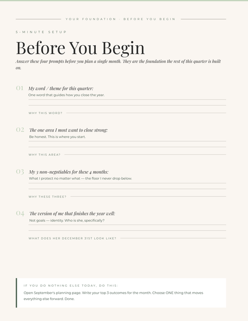The Aligned Ritual™ Turn the Page — Sept–Dec 2026 (Digital Edition, PDF)