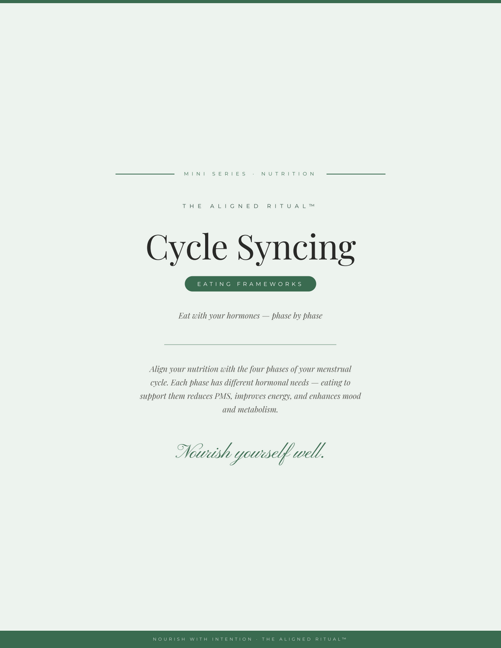 The Hormone Stack — Hormone Balance Meal Plan + Cycle Syncing Guide (3-Guide Bundle)