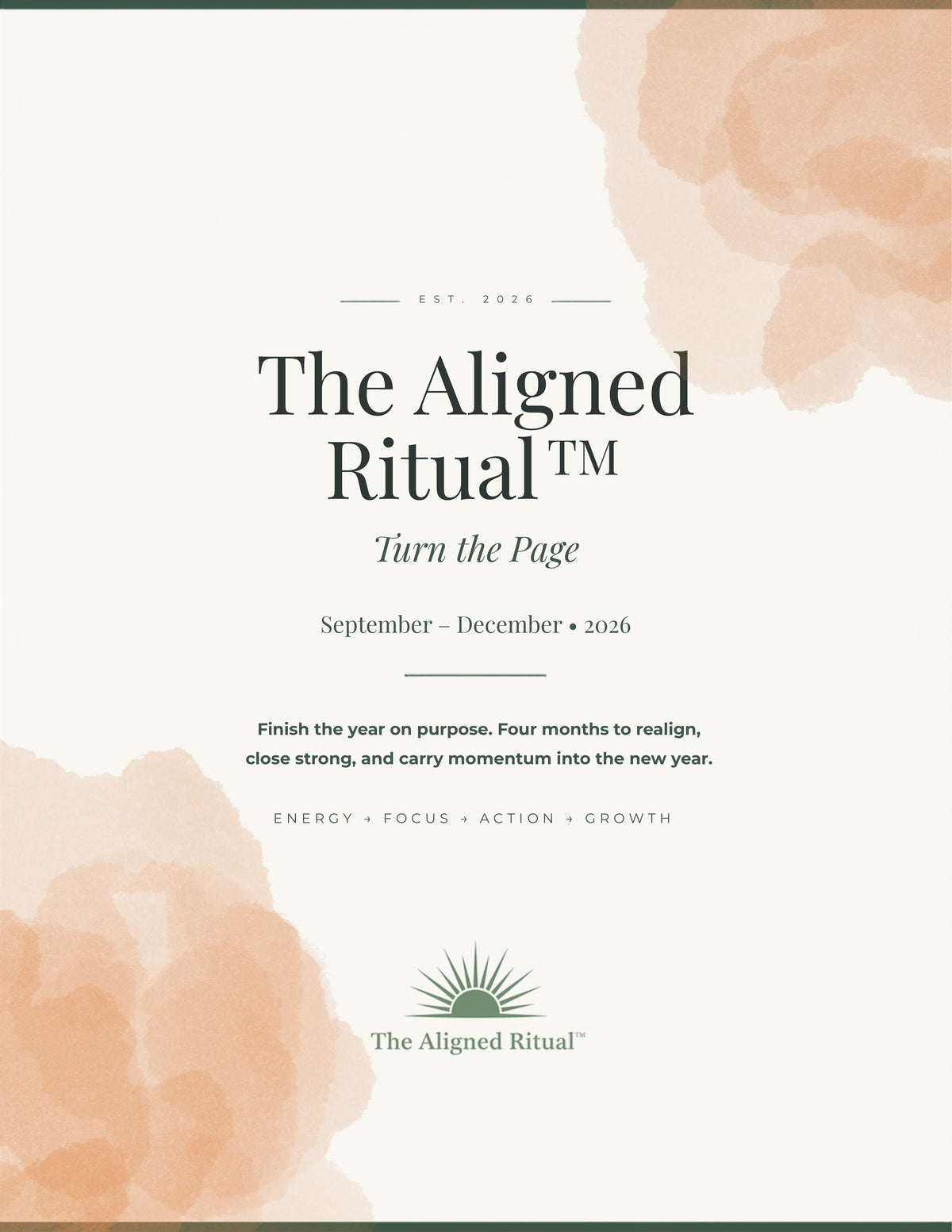 The Aligned Ritual™ Turn the Page — Sept–Dec 2026 (Digital Edition, PDF)